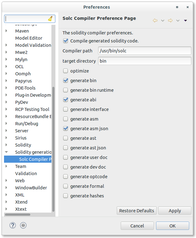 compiler-preferences