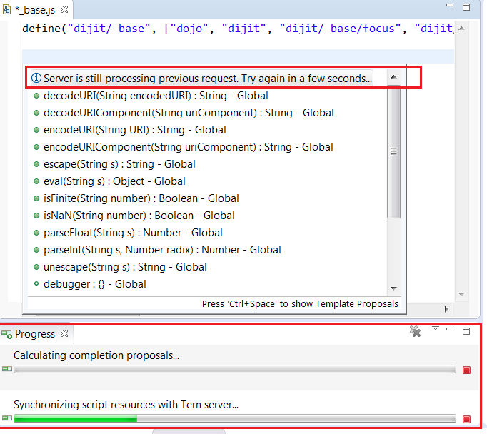 Completion server processing